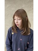 ブリーチなしカラー/ミルクティーブラウン/20代30代