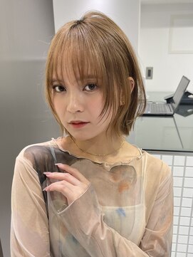 サンドイエナ 横浜店(sand yena) くびレイヤーボブルフネビージュ小顔ワンレンこなれミディ