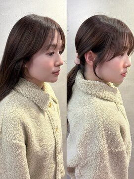 シュリット(schritt) 結んでも可愛い顔まわり小顔前髪カットサイドバング渋谷mutsuki