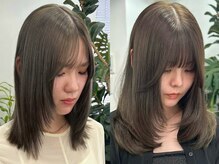 noteand.の雰囲気（レイヤーカット×オリーブカラーが可愛い◎髪質改善、）