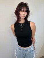 ノク(nok)&nbsp;レイヤー_ハッシュカットグレージュデザインカラー