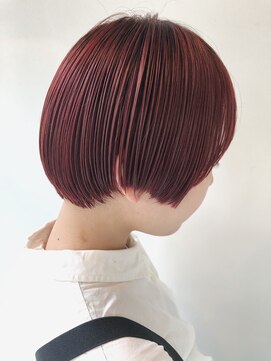 ミラバイグリーン(Mira by green) 【担当JUN 】 ラベンダーピンクxマッシュショート