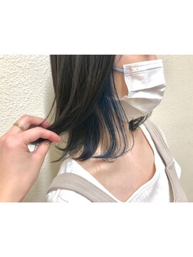 ヘアーアンドメイク シーク 吉祥寺(HAIR&MAKE SeeK) 【seek吉祥寺】『インナーカラー』×『オーシャンブルー』