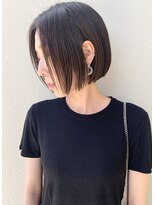 モリオ フロム ロンドン サッポロファクトリー店(morio FROM LONDON)&nbsp;【morio】札幌ボブ　大人かわいい黒髪ぱつっとボブ