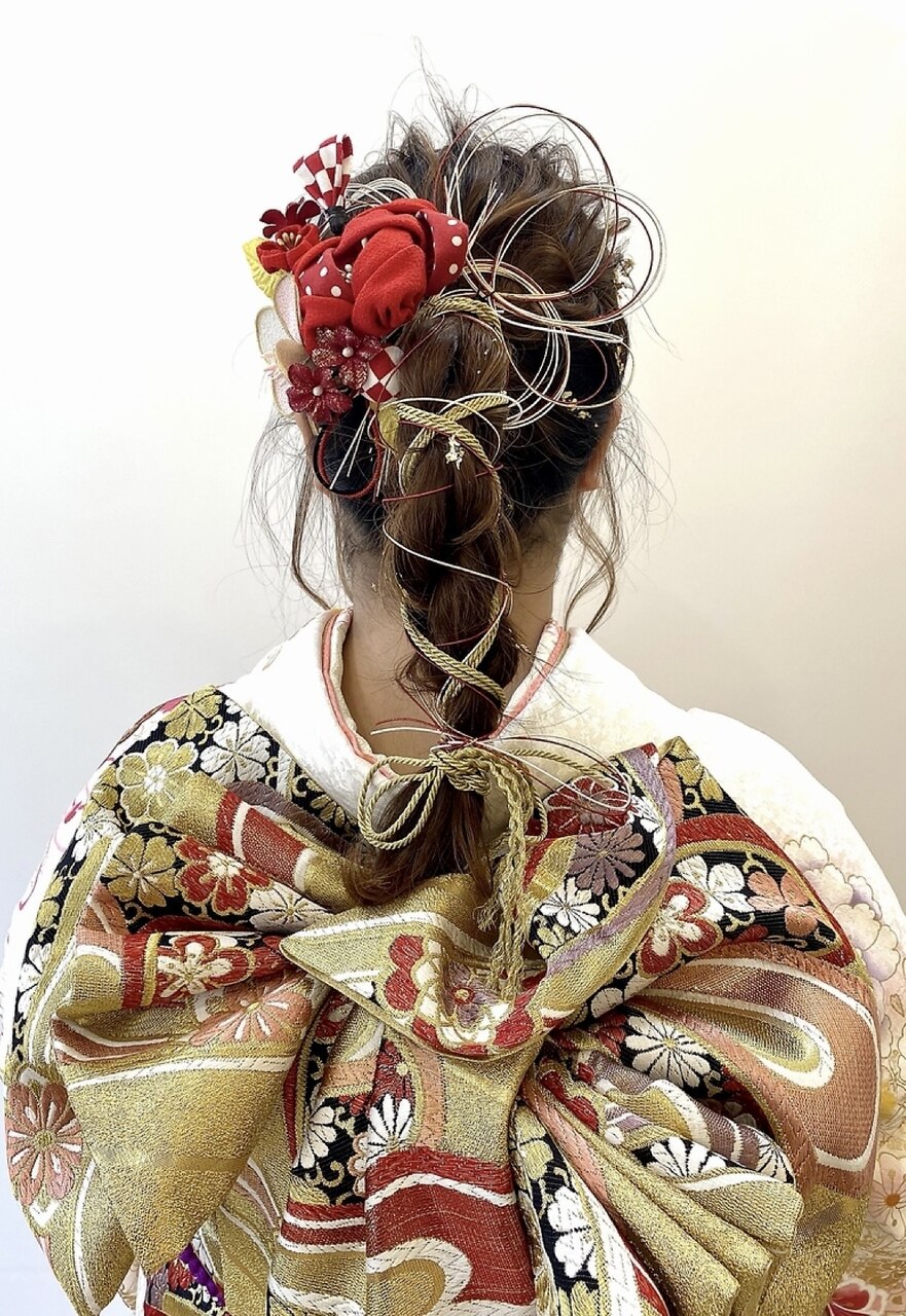 成人式 卒業式 振袖 袴 ヘアセット/アレンジ/編み込み/西新井