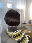 丸みのあるグラデーションボブ