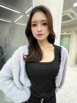 ロンド マーレ 天神大名店(Lond mare) 韓国ヘア 韓国風ヘア くびれ巻き 顔まわりカット レイヤー