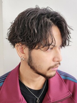 フィフス 天神大名(fifth) 福岡天神シャドウパーマセンターパートツイストスパイラルパーマ