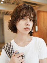 ガーランド (Garland) ぱつっと切りっぱなしボブニュアンスパーマフレンチガーリー原宿