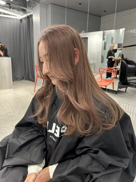 ペレ 梅田(PELE) 前髪/アンブレラカラー/こなれミディ/イメチェン/ウェーブパーマ