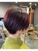 赤色ショート