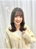 semi-long【くびれ外ハネセミロング】
