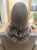 ヴァンクラウドフロムコウベ 恵庭店(VENT CLOUD from KOBE)&nbsp;Wカラーラベンダーグラデーションハイライト