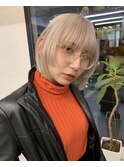 ホワイトベージュ× bob