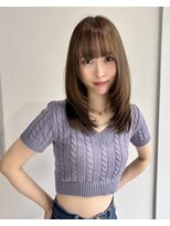 ノブレス ノアール(NOBLESSE NOIR)&nbsp;レイヤーカット/ミディアムレイヤー/マロンベージュ