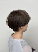 大人可愛い◎小顔見せ丸みマッシュショート30代40代