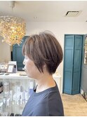 大人女性に似合うナチュラルショートボブ