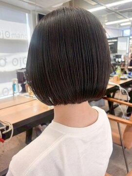 オジョマノ(OjOmano) 大人ショートハイライト髪質改善キッズカット前髪30代40代