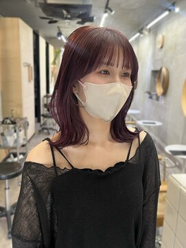 ソルトウォーター(SALT WATER) カシスカラー/暖色カラー/ケアブリーチ/恵比寿/代官山