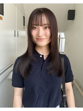 ローレンジウ(LOREN JU) ミディアムヘア/暗めカラー/グランマッシュ/名駅/レイヤーカット