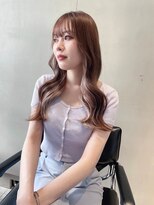 ヘアサロン ガリカ 表参道(hair salon Gallica)&nbsp;【田中杏実】ベージュ系のコントラストをつけたデザインカラー