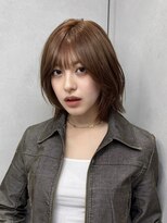 オニキス 原宿(ONYX)&nbsp;e31髪質改善レイヤーボブ韓国ヘアブリーチなしココアブラウン