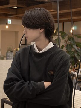 ディッセンバー 神宮前(December) ニュアンスルーズパーマフェザーウルフ波打ちセンターパート渋谷