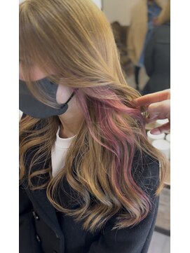 ティグルフォーヘア(TIGRE for hair) イヤリングカラー/ブリーチ/ピンクベージュ/韓国風