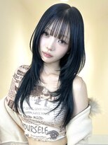 アイトーキョーエス 渋谷(AI TOKYO S)&nbsp;着物ヘア/大人ガーリー/ダークアッシュ/似合わせカット/渋谷