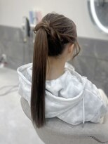 クラン 東心斎橋店(Clan) ストレートポニー/心斎橋ヘアセット