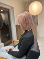 ホーミーキョウト(Homey Kyoto)&nbsp;ピンクベージュ×髪質改善艶ボブ