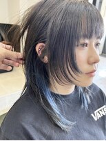 ザ キャンバス ミヤザキツネヒサ(THE CANVAS 宮崎恒久) ウルフカット_ミディアムウルフ_インナーカラー_小顔 basi