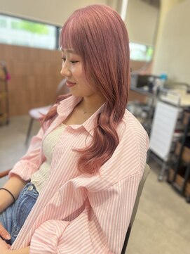 ヘアーザラブズラフズ オーガニカ 北九州(HAIR THE LOVES LAUGHS ORGANICA) ピンクベージュ