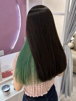 ブロッサム 上福岡店(Blossom)&nbsp;エメラルドグリーン/インナーカラー/派手髪［上福岡］