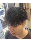 マッシュ緩波巻きパーマ