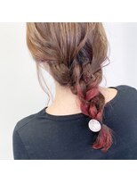 テクライズ 豊橋店(TECHRISE)&nbsp;ピンクインナーカラー×アレンジ