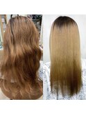 ブリーチ毛の方をジュエリーシステム×LULUTr×縮毛矯正で艶髪♪