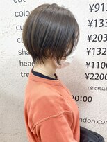 【morio】札幌ショート　大人かわいいくびれ透け感ショート
