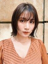 ピークアブー 銀座並木通り(PEEK-A-BOO) 【顔まわりデザインカット】シースルーバングの抜け感ボブ