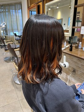 ネオリーブカップ 町田店(Neolive capu) オレンジ☆インナーカラー