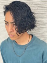 ミオ(Mio) 滋賀、南草津、メンズ美容室、波巻きツイストスパイラルパーマ