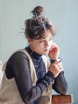 アルバム 池袋(ALBUM) おだんごアレンジ_グレージュカラーボブウルフ_39225