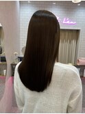 ★小顔黒髪クラゲヘアーオリーブグレーココアベージュ髪質改善★