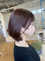 ヘアーサロン クスキ(hair salon KUSUKI) ミディアムボブ　大人ミディアム　ピンクブラウンラベンダー