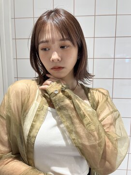 ロンドルーチェ 心斎橋(Lond luce) ダークアッシュ/ミディアムレイヤーカット［髪質改善/縮毛矯正］