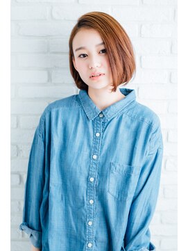 コボ(covo) クラシックボブ×クールブラウン×ワンレンボブ