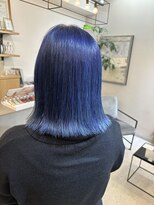 ジエクト ヴィシア(The Ect VIXIA)&nbsp;ブルーブラック　ブルー　外ハネボブ　切りっぱなし