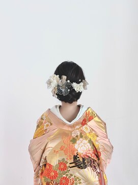 パズードコー(PSSD-CO.+5) パール・リボン・アメリカンフラワー × 和装