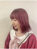 【Academy SALON E】ピンクボブ