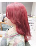 赤髪　ワインレッド　レッドブラウン